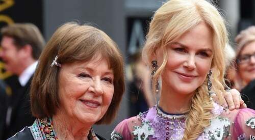 Nicole Kidman with mother