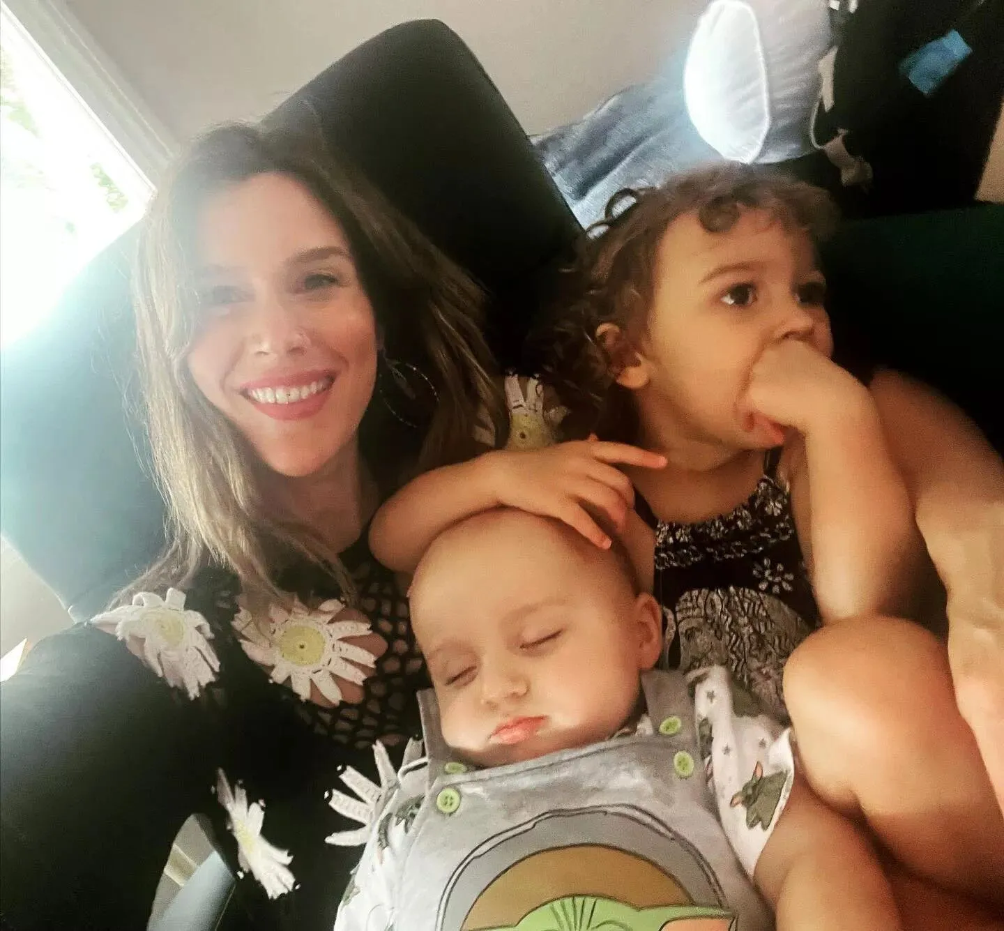 Joss Stone and her kids Violet and Shackelton.