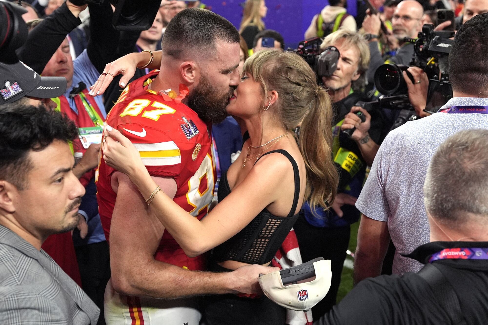 Taylor Swift and Travis Kelce