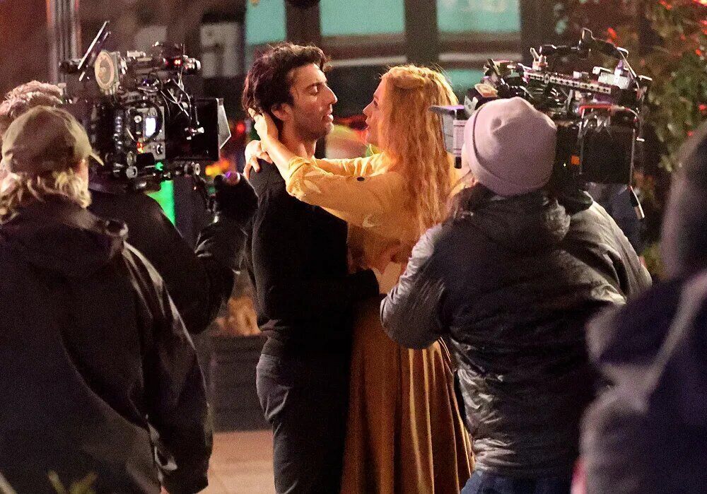 Justin Baldoni and Blake Lively seen on set of ‘It Ends with Us.’