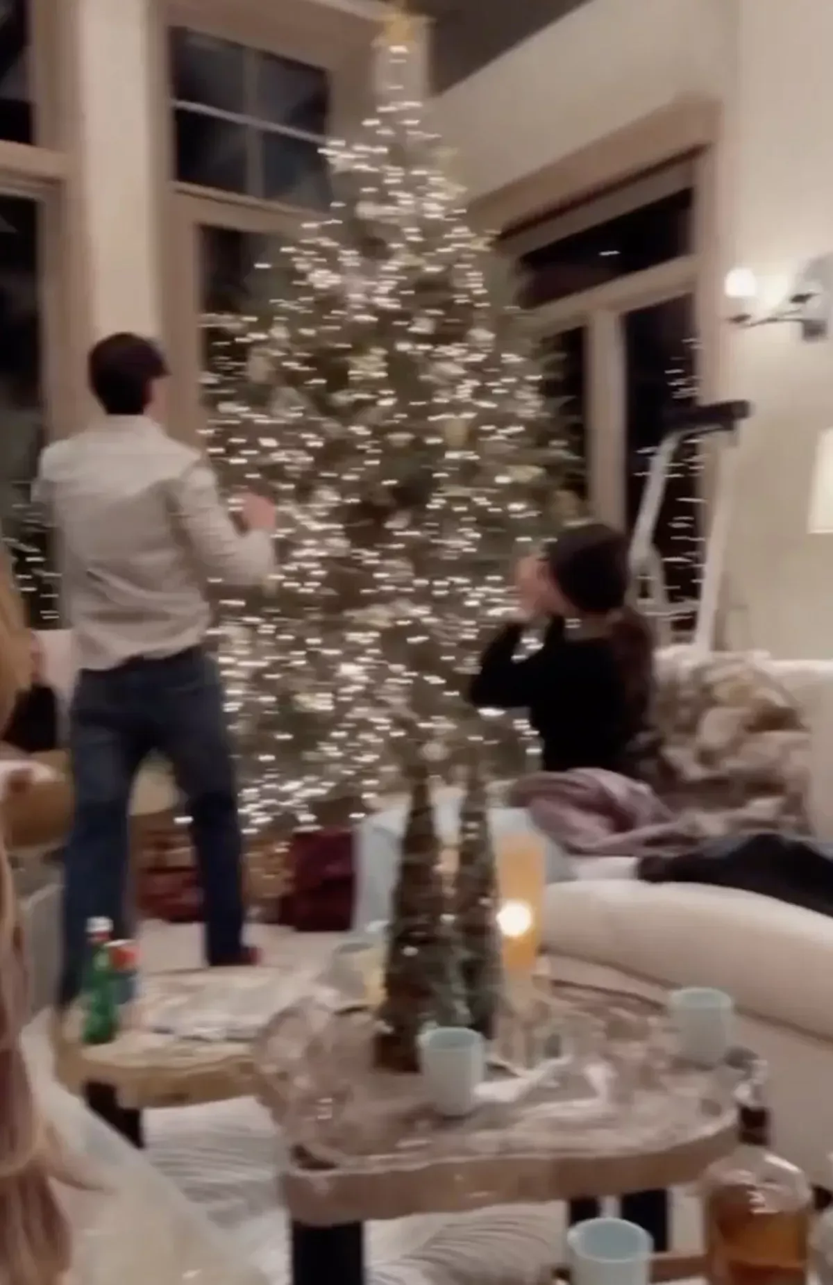 Jennifer Lopez Embraces Comfy Chic Vibes Next to Her Tree for Christmas Eve