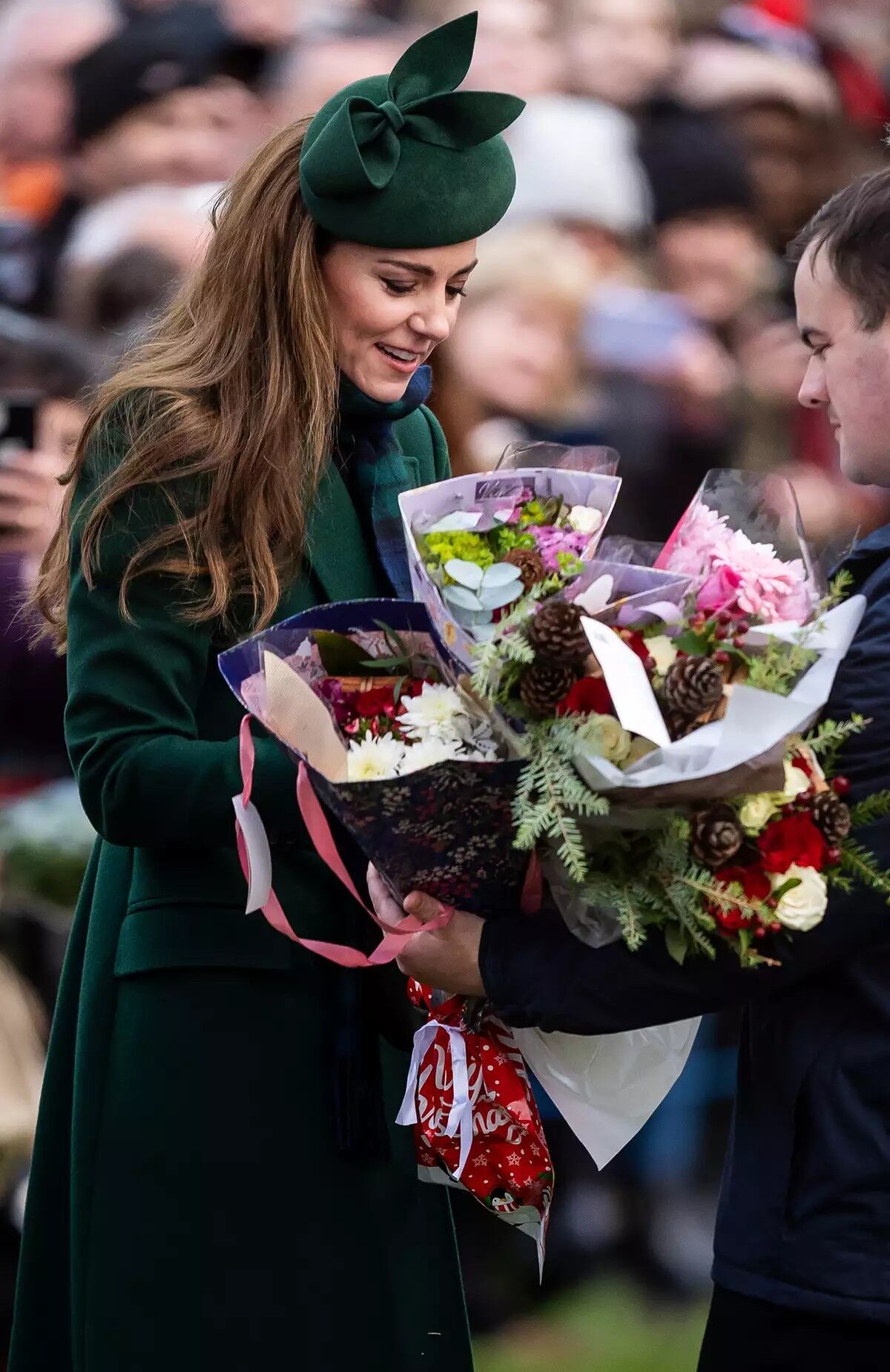 Kate Middleton, Princess of Wales following the Christmas Day morning church service at St Mary Magdalene Church in Sandringham, Norfolk, on Dec. 25, 2024