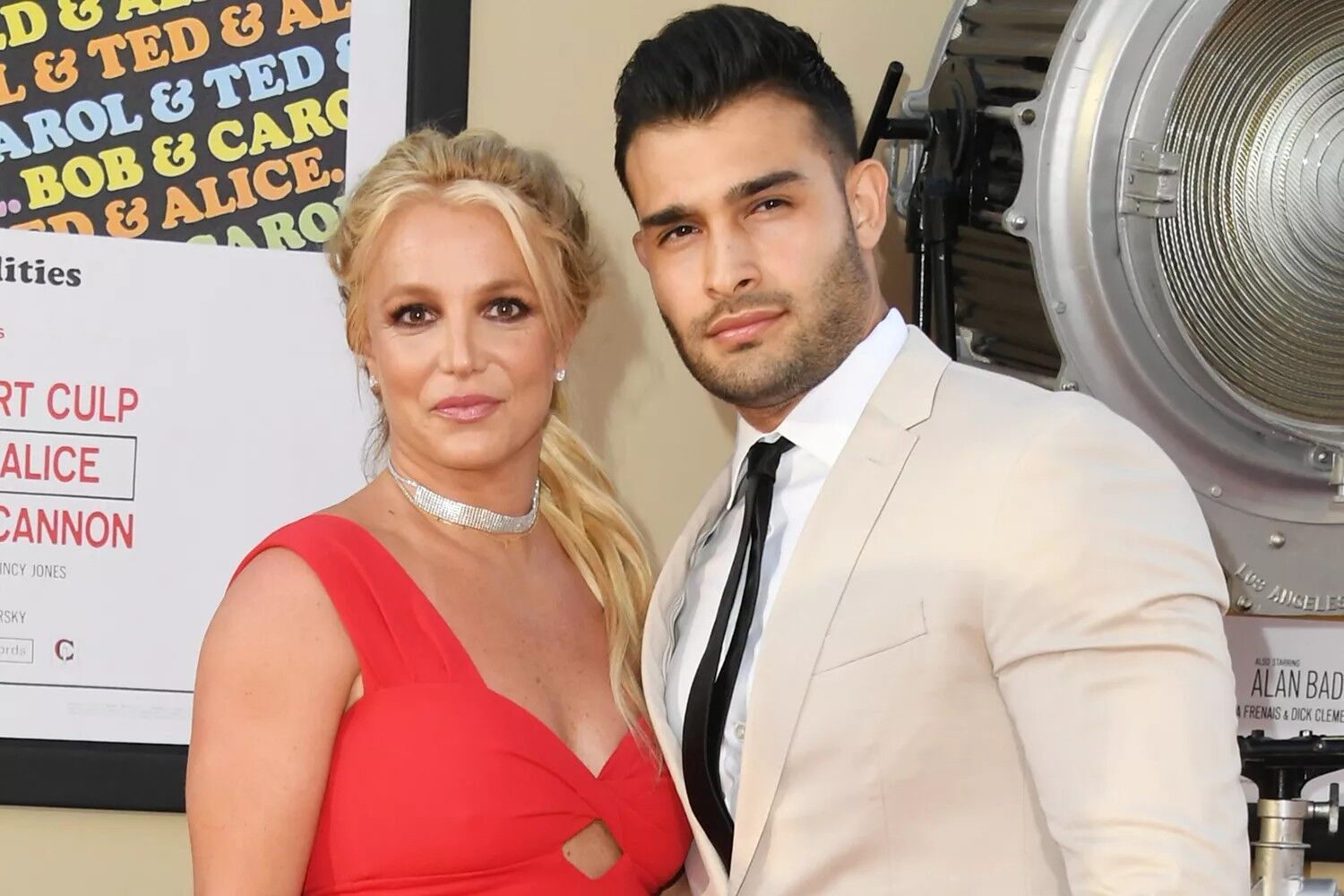 Britney Spears and Sam Asghari in July 2019.