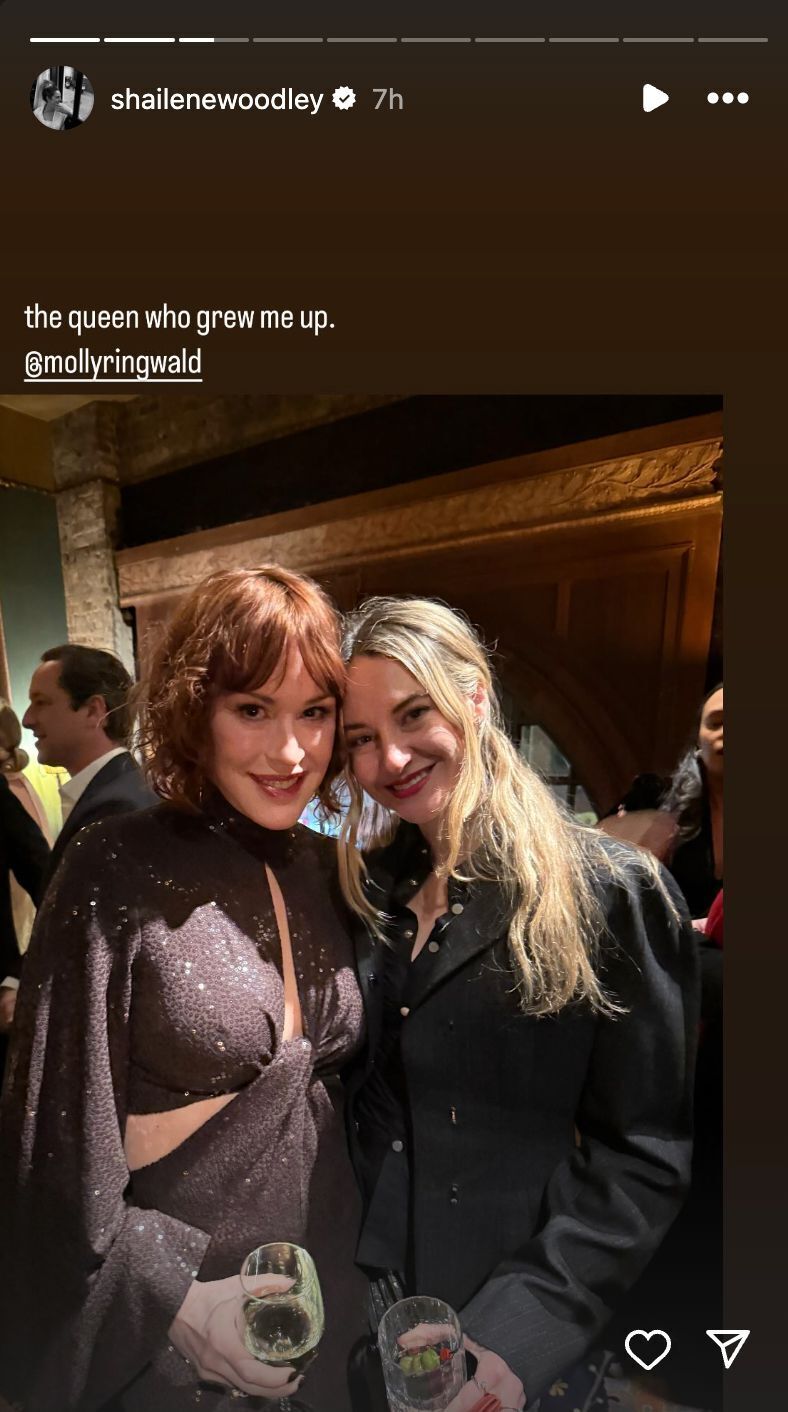 Shailene Woodley Had a Touching Reunion with Former Secret Life Co-Star Molly Ringwald