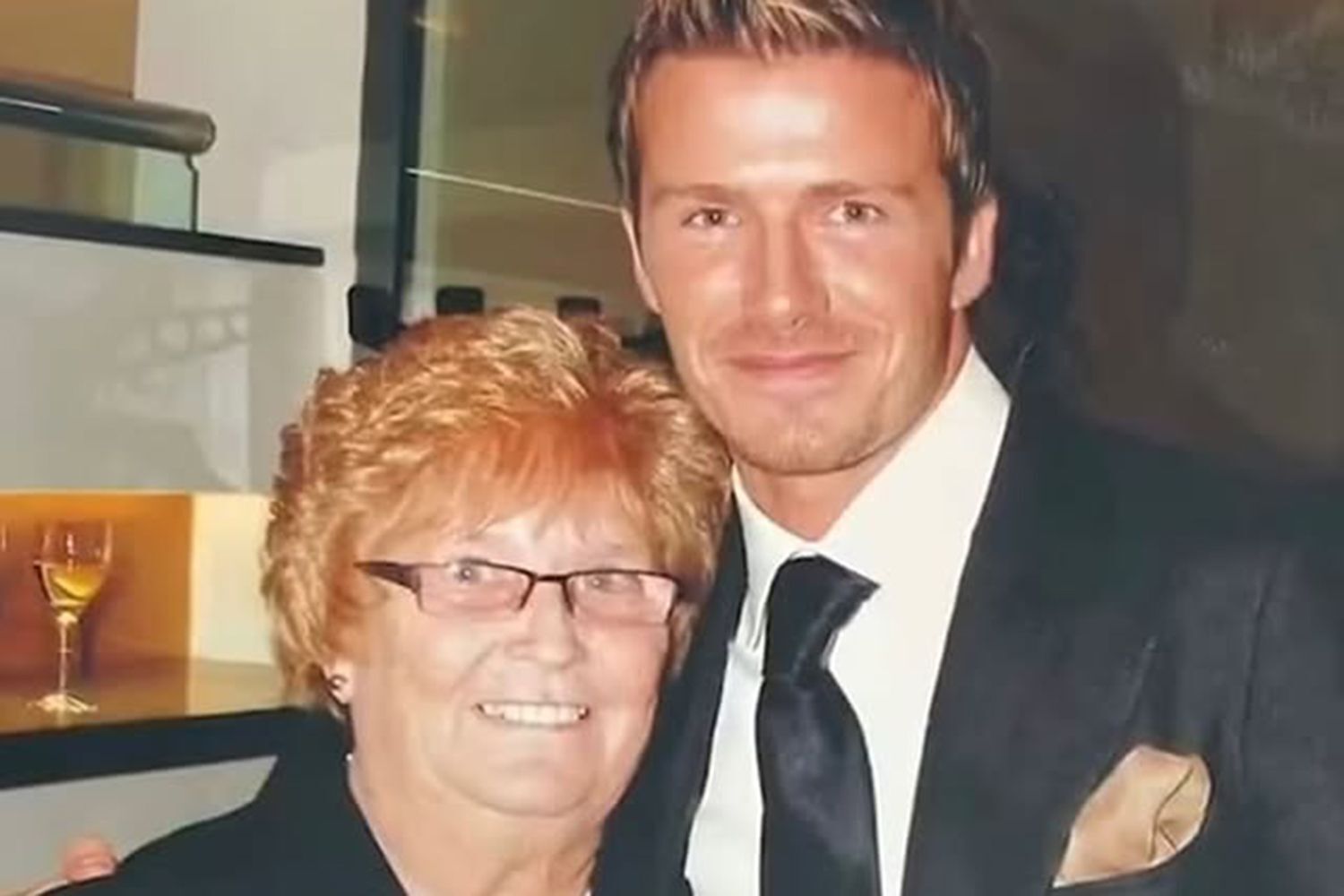 Kath Phipps and David Beckham