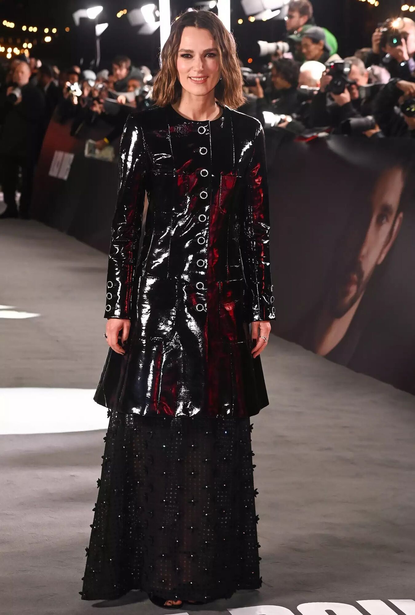 Keira Knightley at the premiere of 'Black Doves' on December 3, 2024 in London.