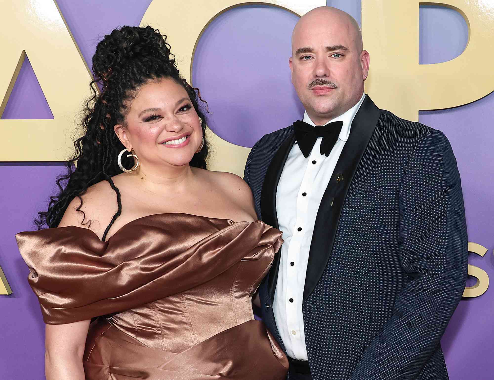 Michelle Buteau with husband