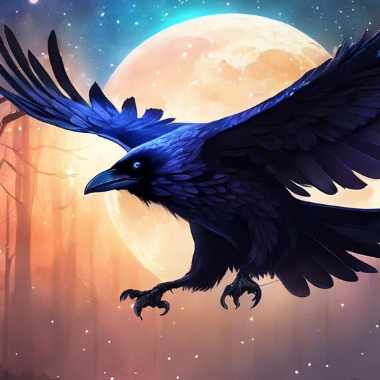 Black raven – the spiritual meaning of the meeting