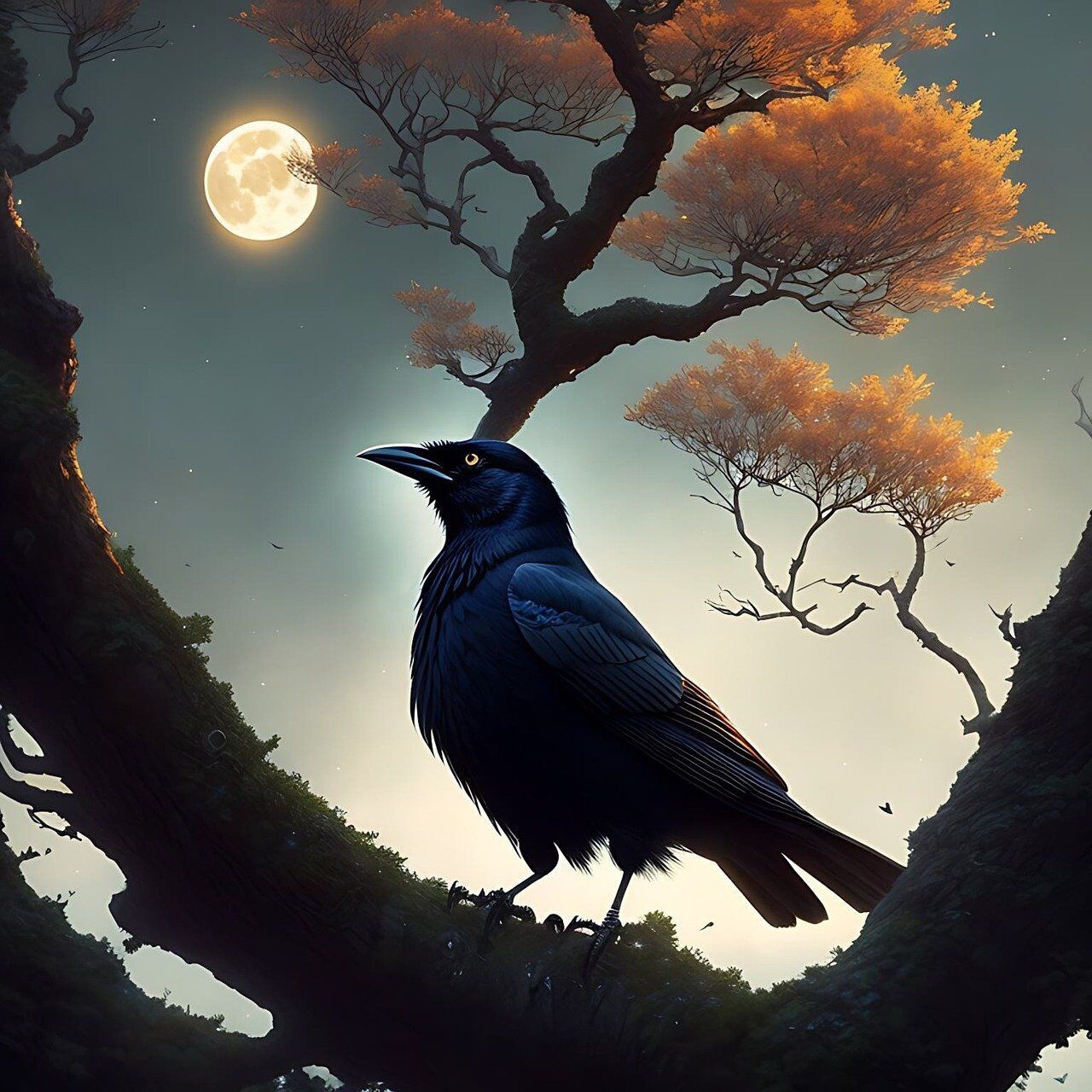 Black raven in cultures and mythology