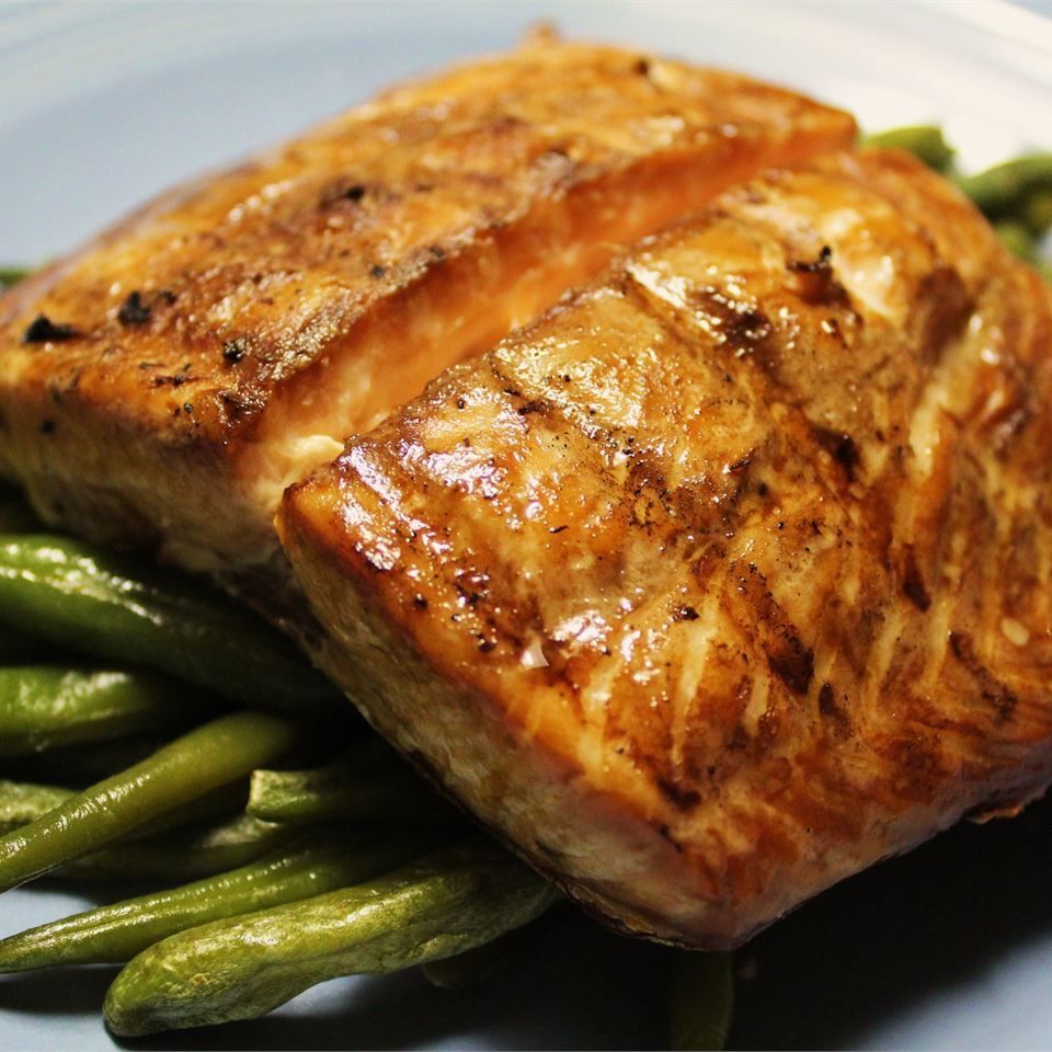 Grilled salmon