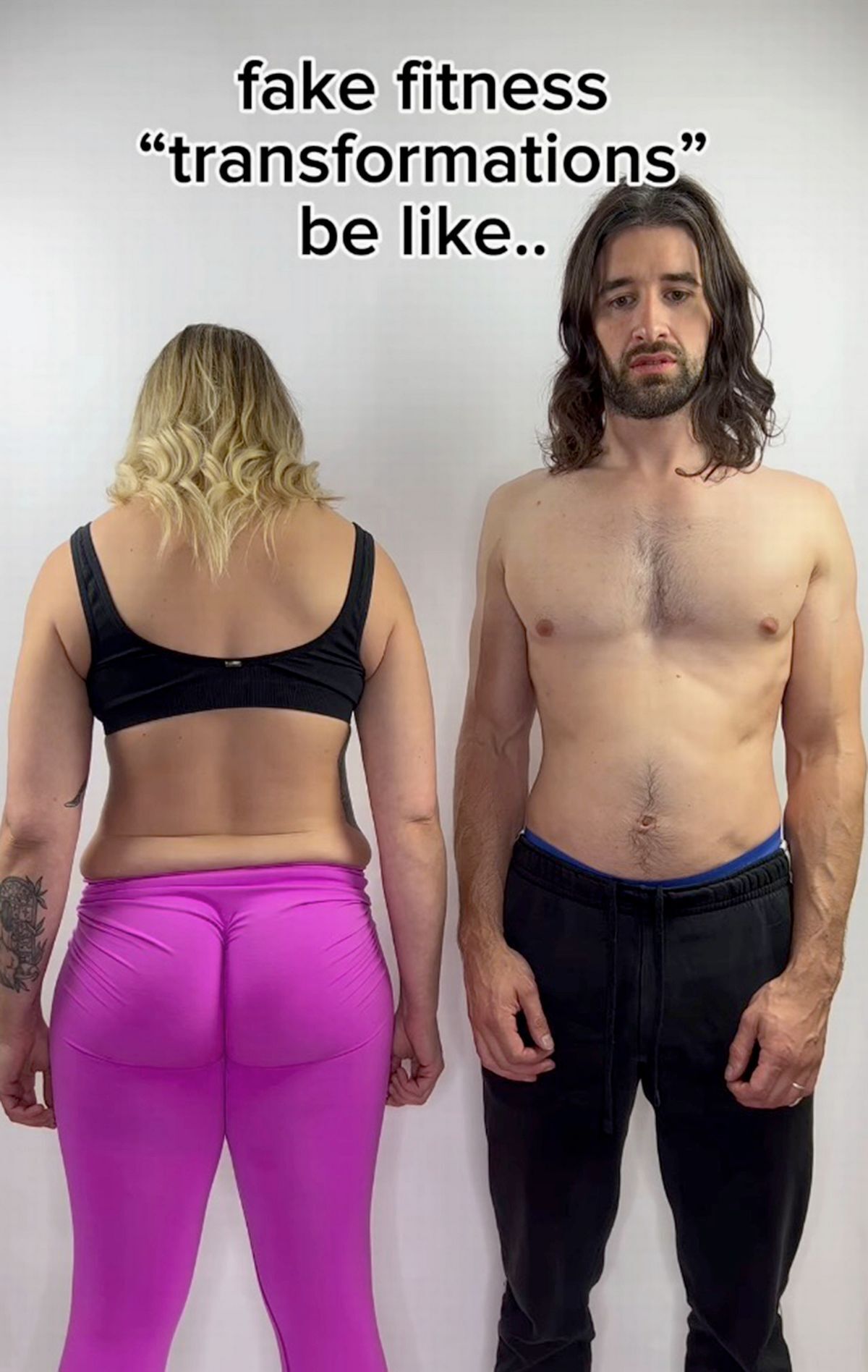 Social media is a lie: couple's fake body transformation uncovered