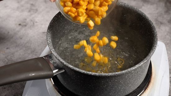 Boil the corn