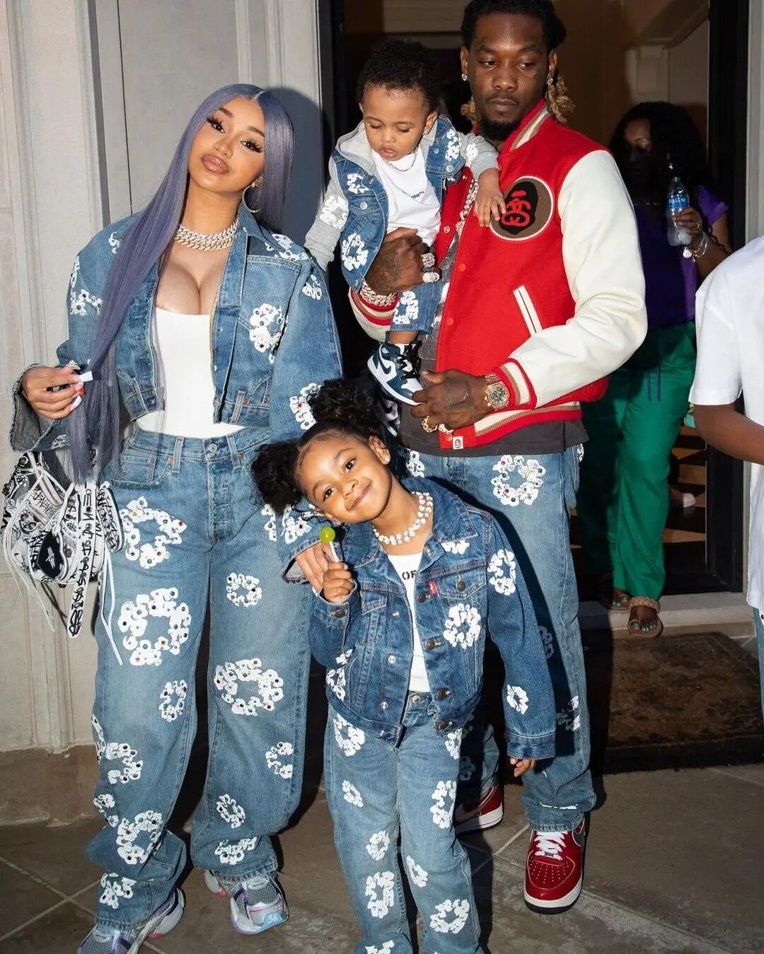 Cardi B, Offset, and kids