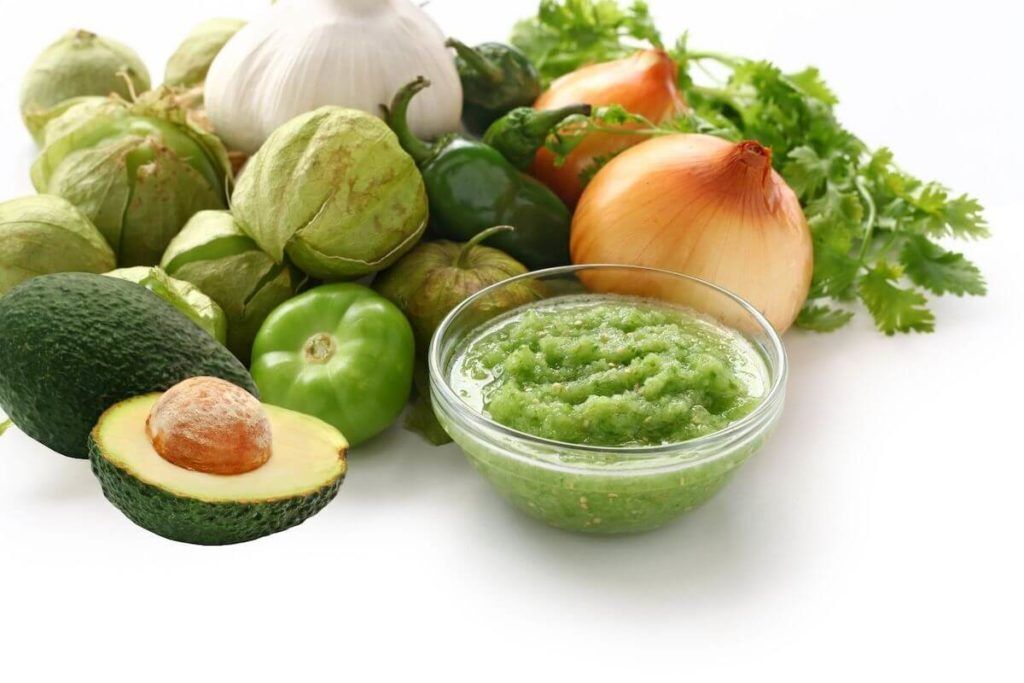 Avocado tomatillo salsa ingredients