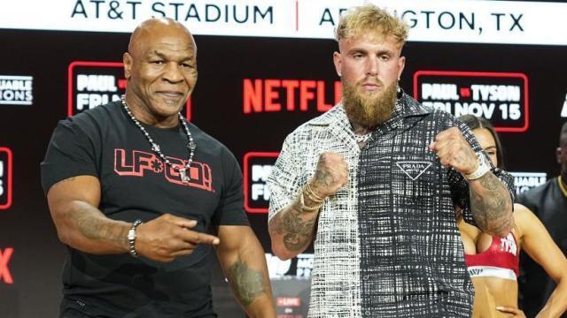 Mike Tyson and Jake Paul