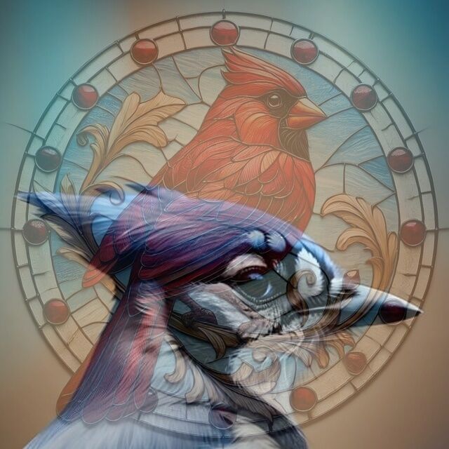 Cardinal and Blue jay - what's the point