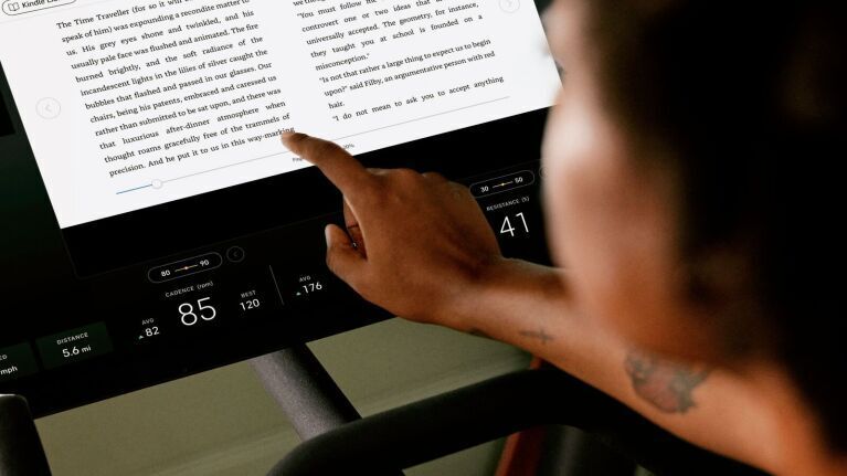 Peloton Kindle feature