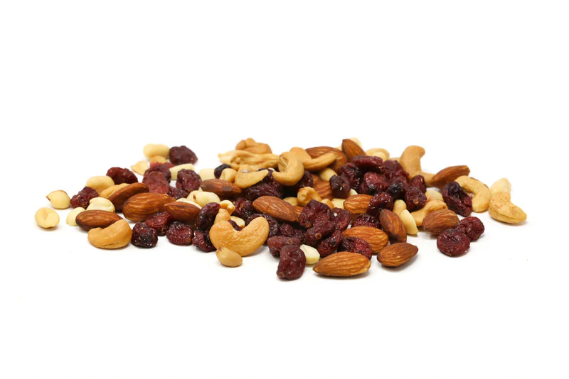 Dried cranberries and nuts