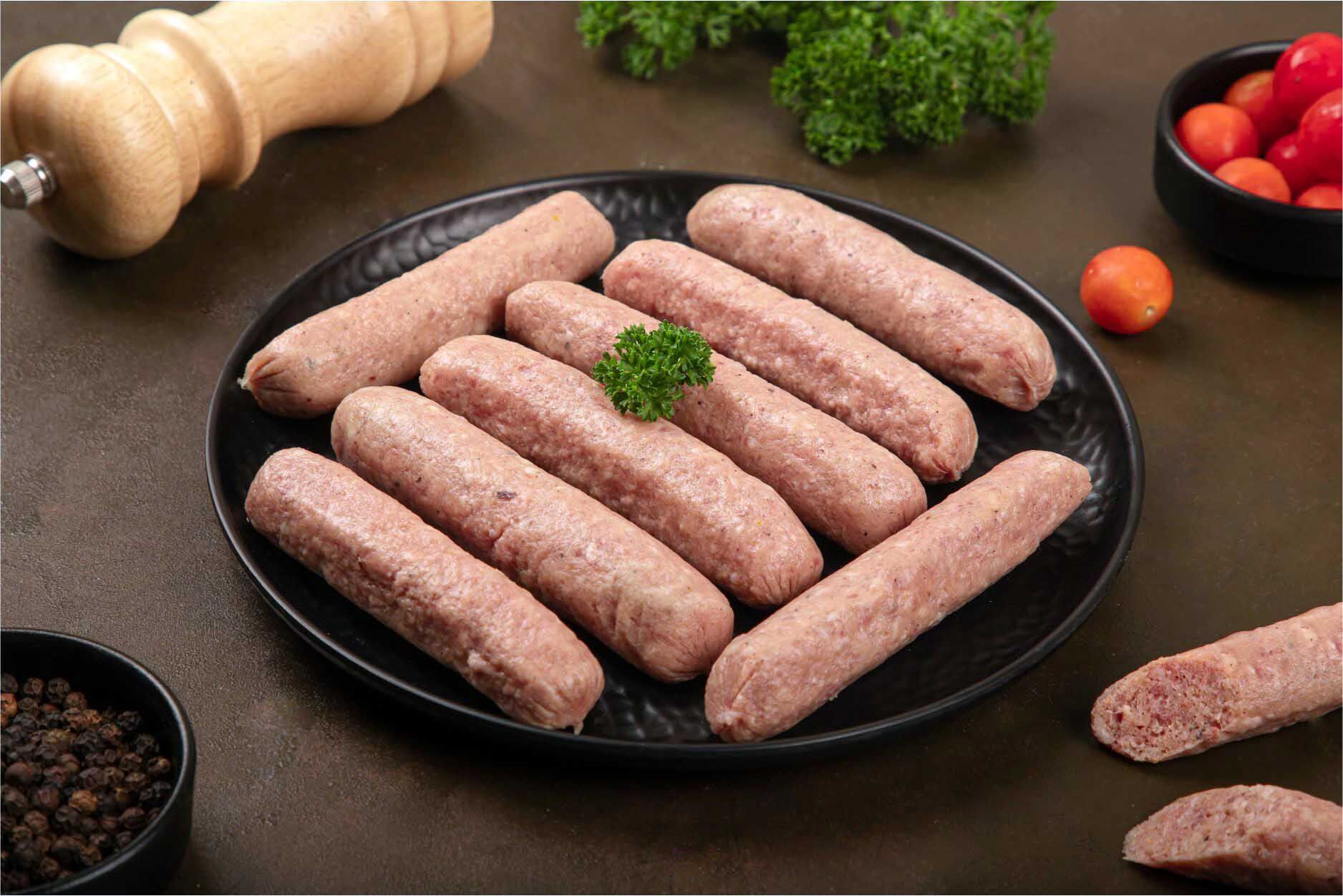 Pork sausages