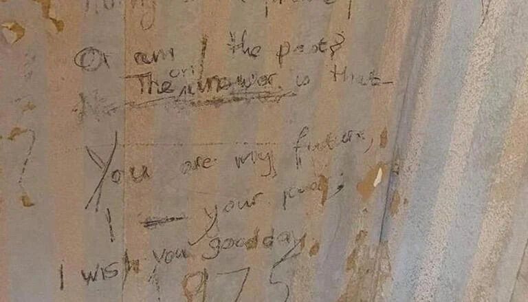 Man Discovers 50-Year-Old Riddle Hidden Behind Wallpaper