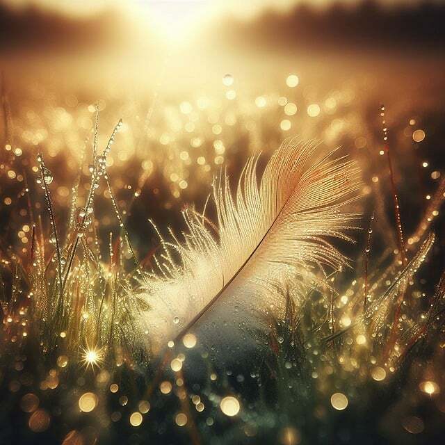 Dream about white feather - meaning