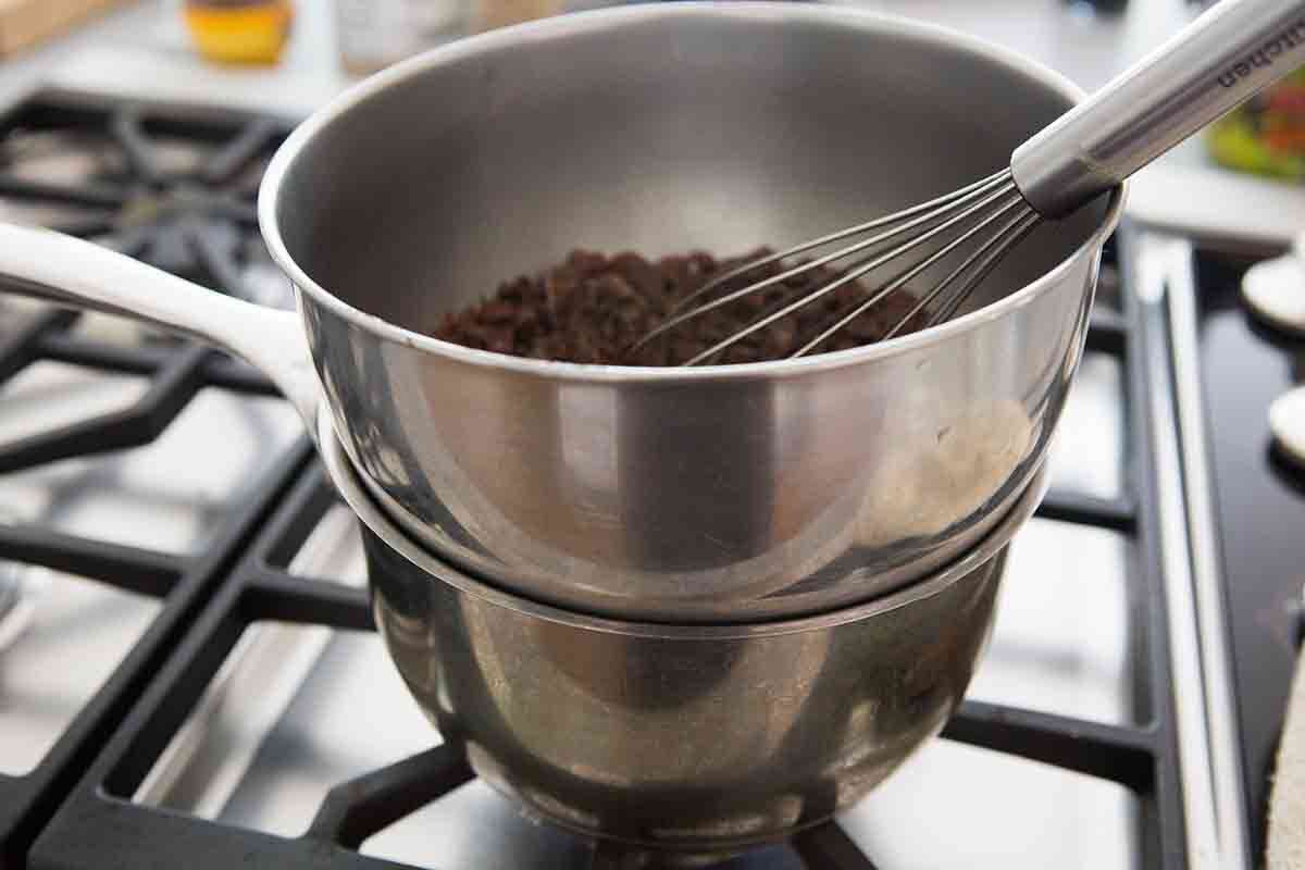 Double boiler method