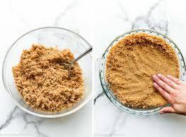 Making the graham cracker crumbs