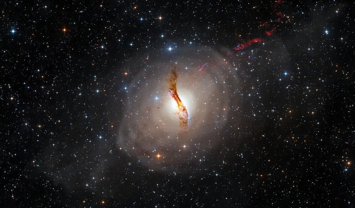 An image of the Centaurus A galaxy