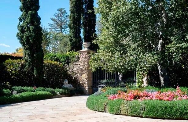 The gate of the Estate where Prince Harry and his wife US actress Meghan Markle have their house, in Montecito, California