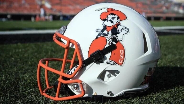 Oklahoma state pistol Pete helmet