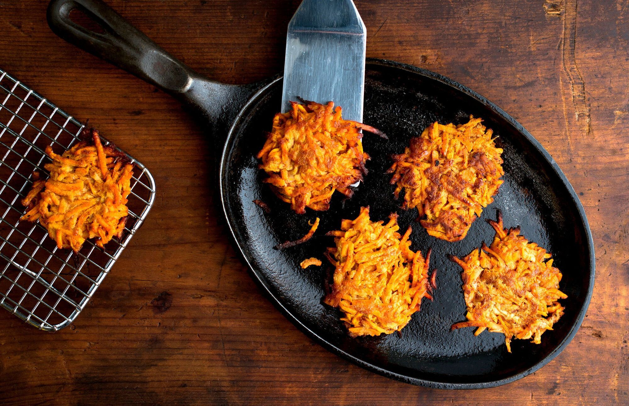 Sweet potato latkes