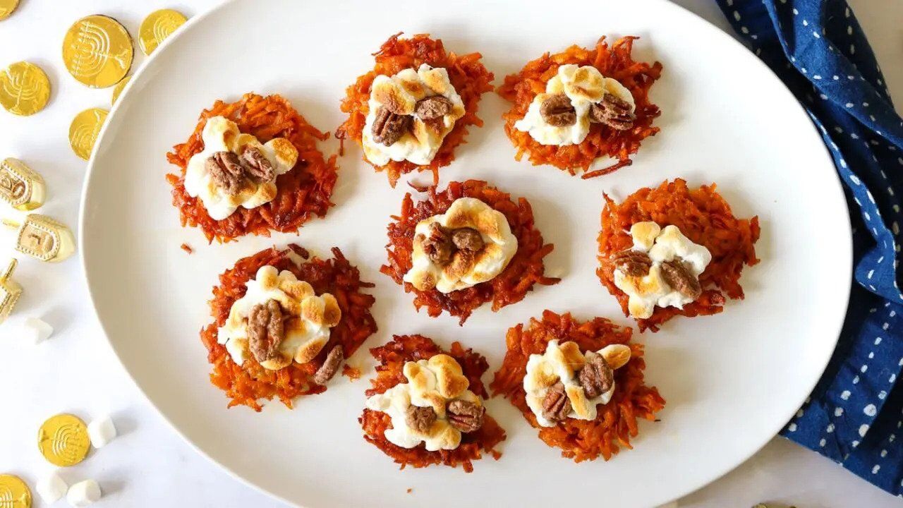 Sweet potato latkes