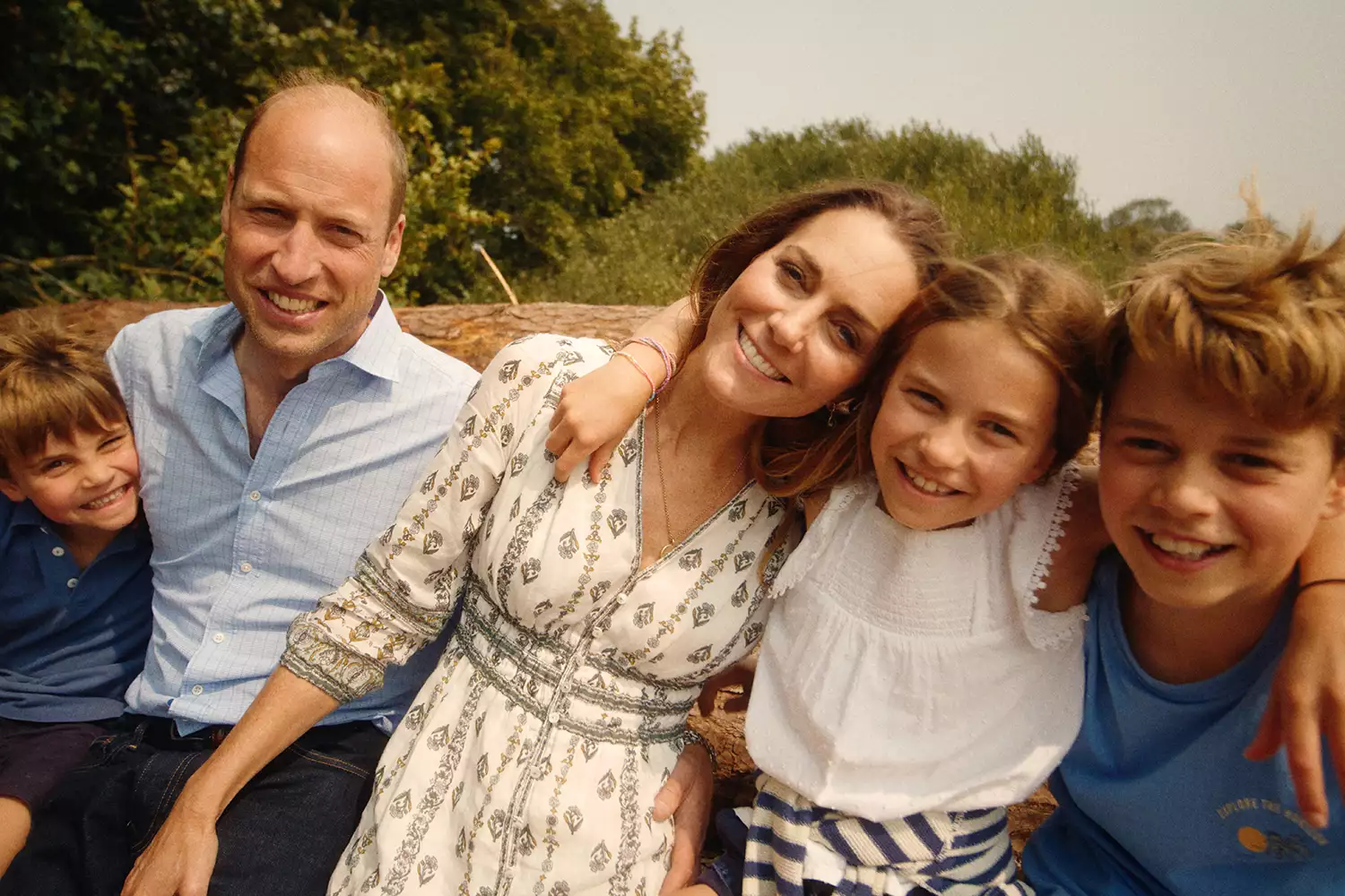 Prince Louis, Prince William, Kate Middleton, Princess Charlotte and Prince George