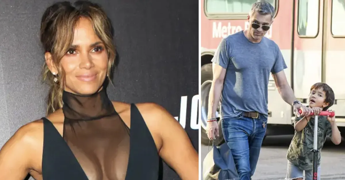 Halle Berry, Olivier Martinez, and their son