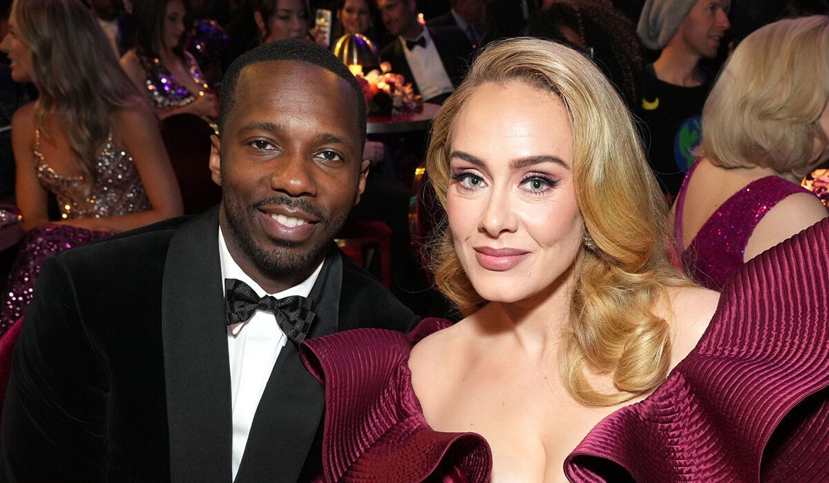 Rich Paul and Adele attend the 65th GRAMMY Awards