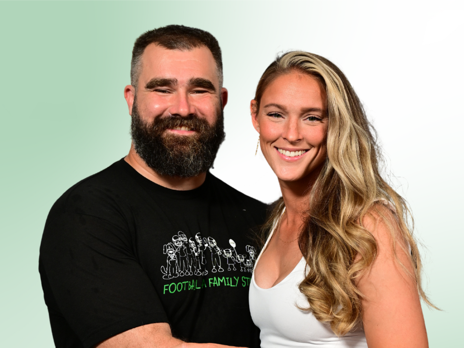 Jason Kelce and Kylie Kelce