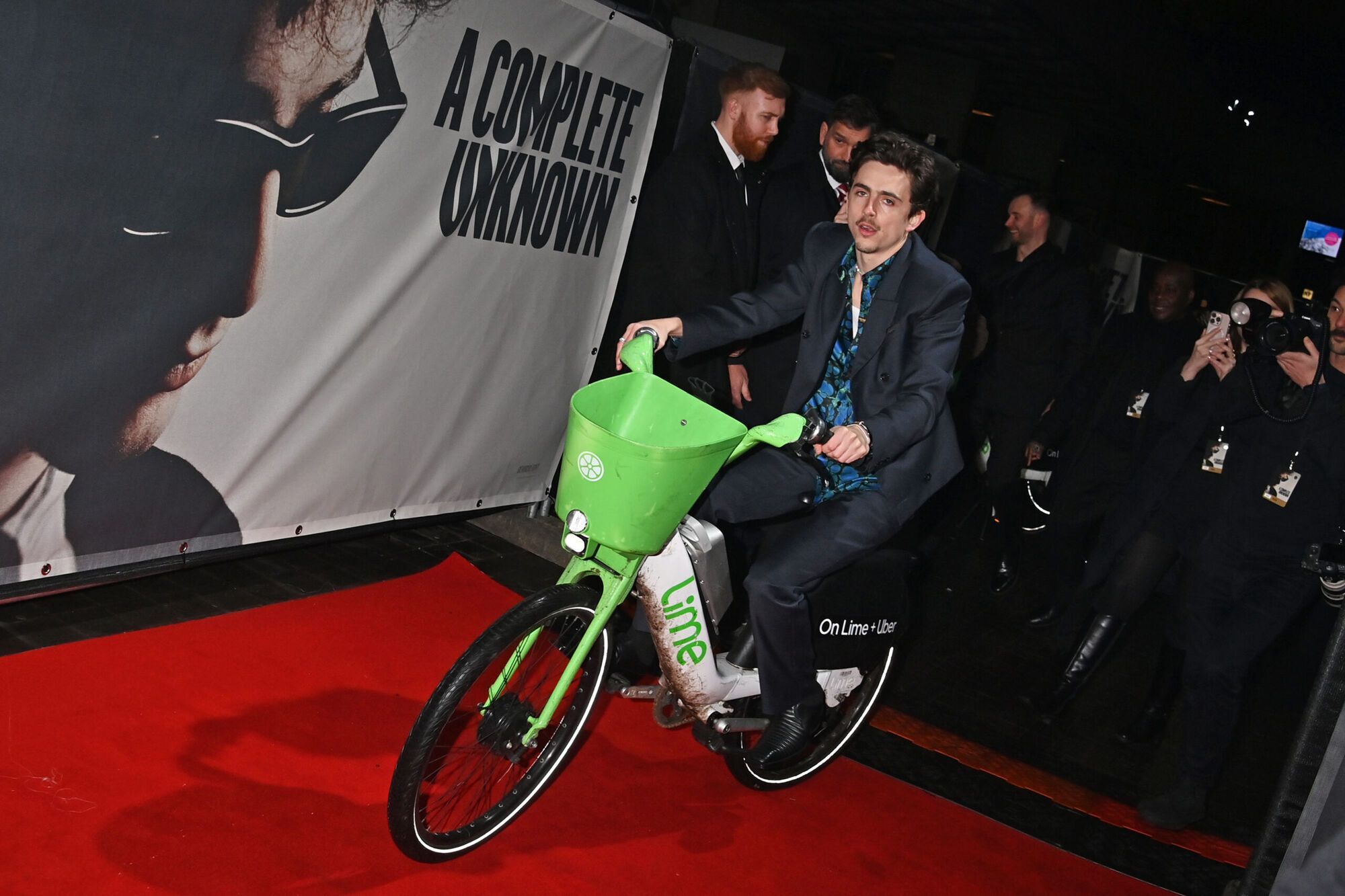 Timothée Chalamet Fined $79 for Riding an Electric Bike to London Premiere of A Complete Unknown