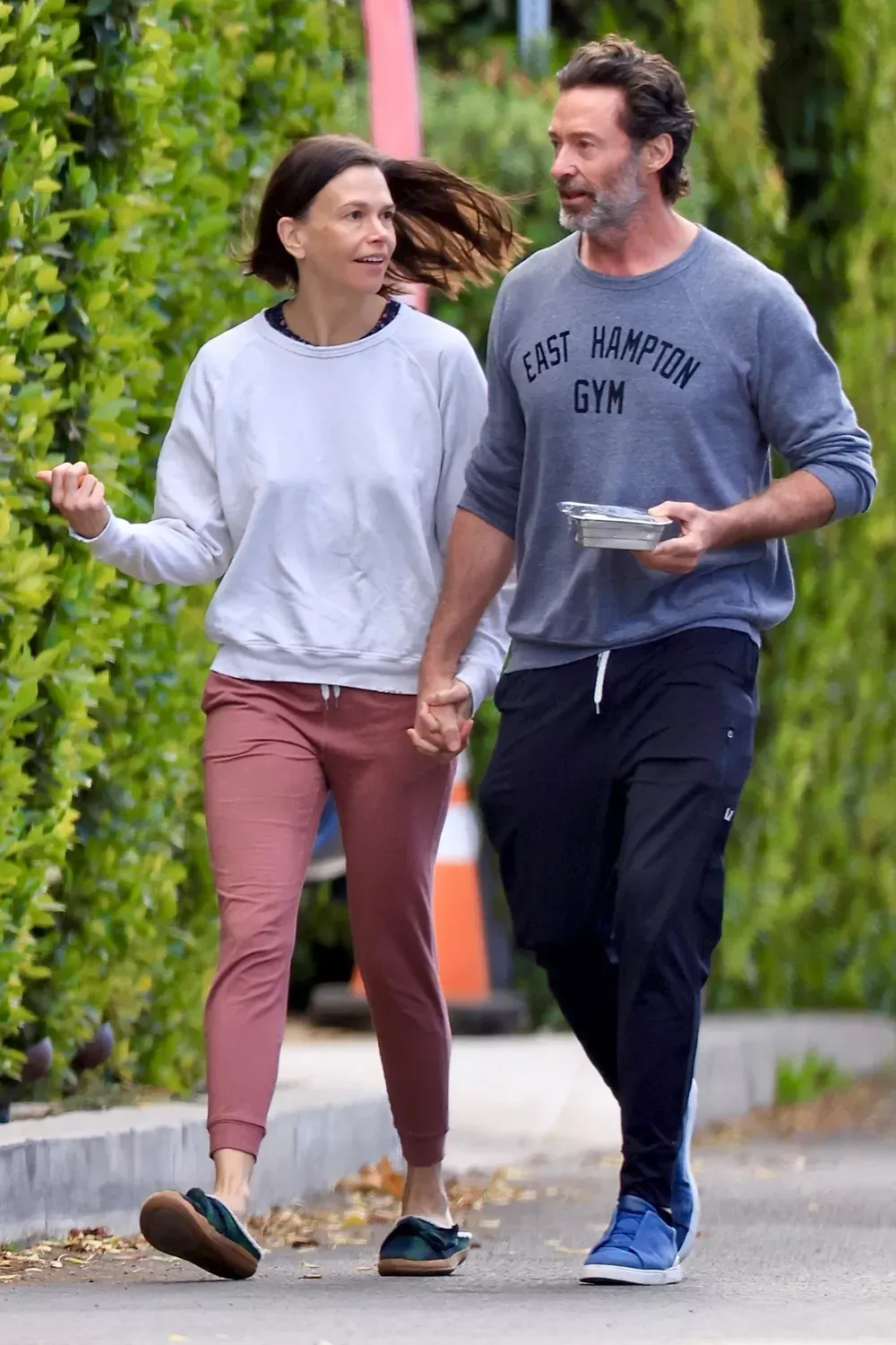 Hugh Jackman and Sutton Foster Share a Joyful Outing in Los Angeles