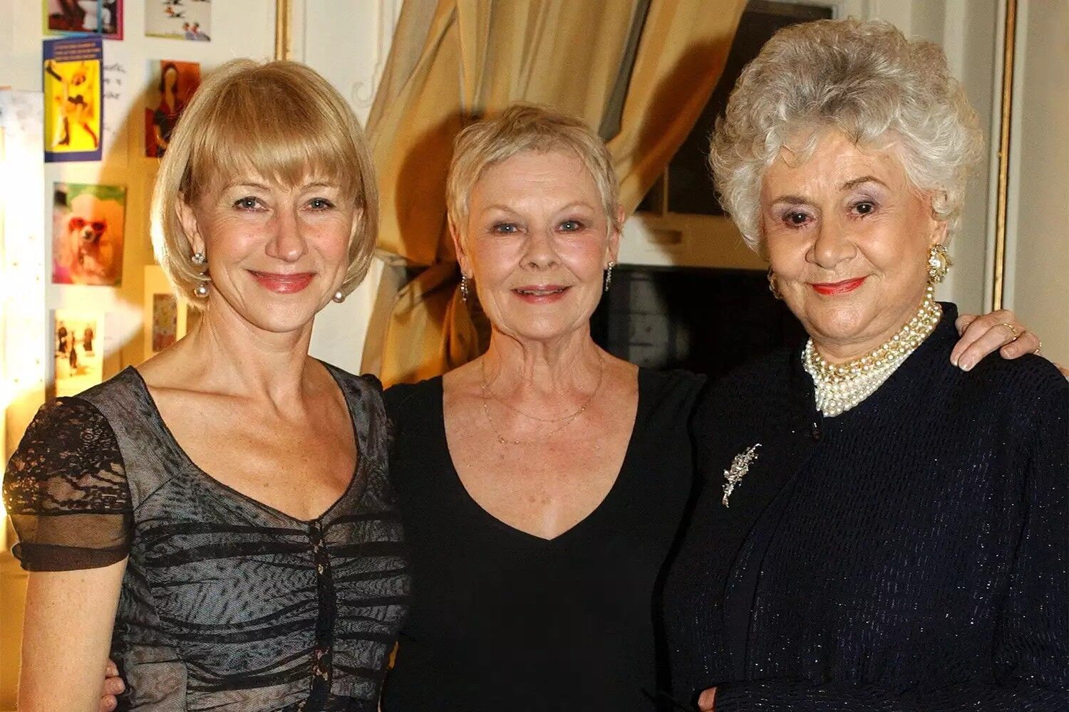 Helen Mirren, Judi Dench and Joan Plowright in 2005.