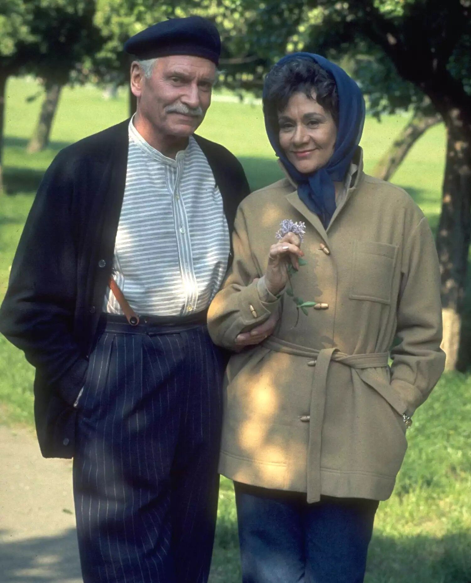 Laurence Olivier and Joan Plowright in TV movie "Saturday, Sunday, Monday".