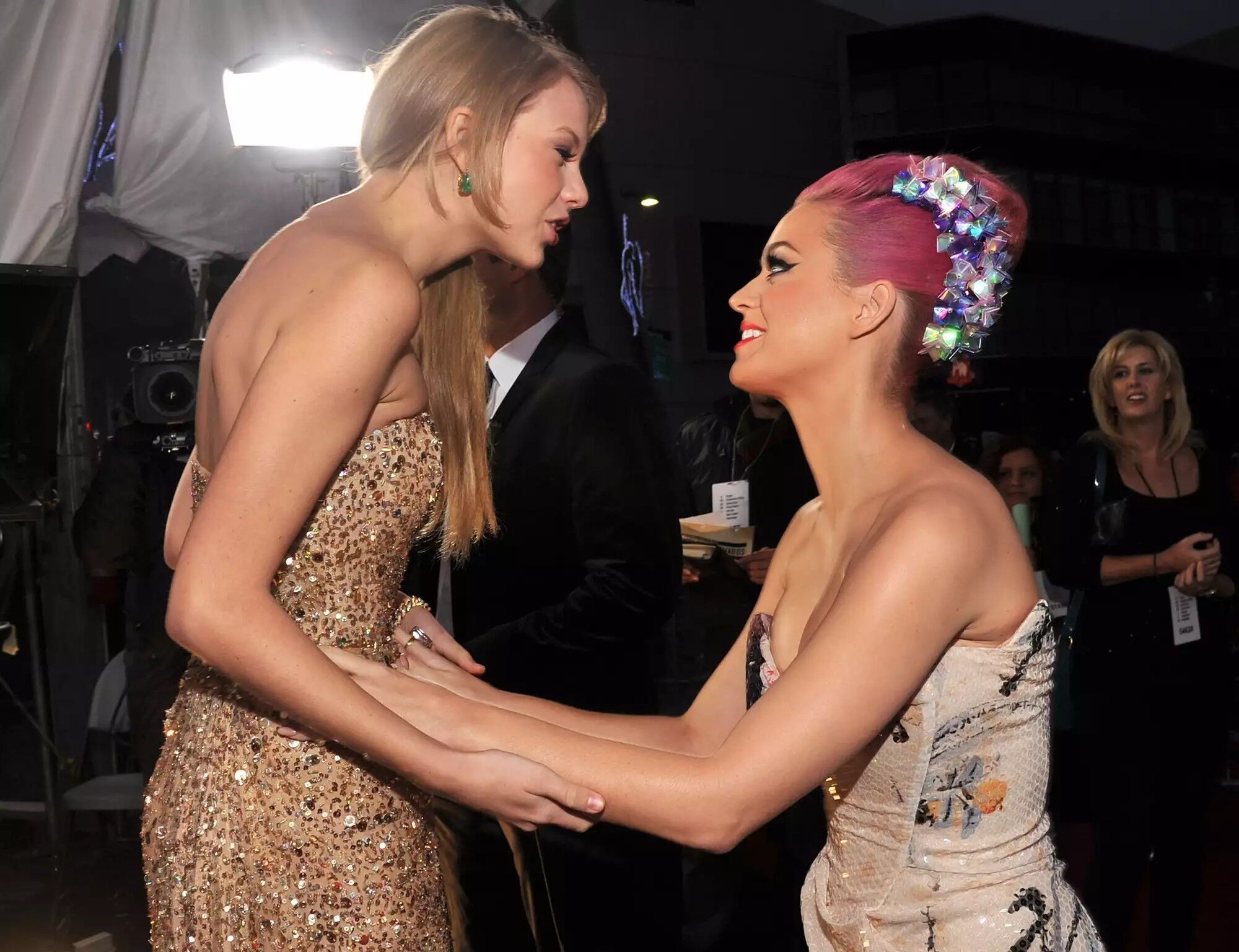 Swift and Perry at the American Music Awards in L.A. in November 2011.