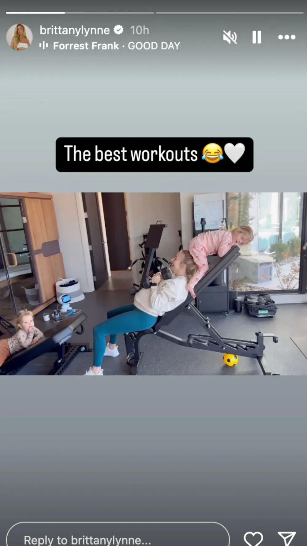 Brittany Mahomes Shares Hilarious Workout with Her Two Kids