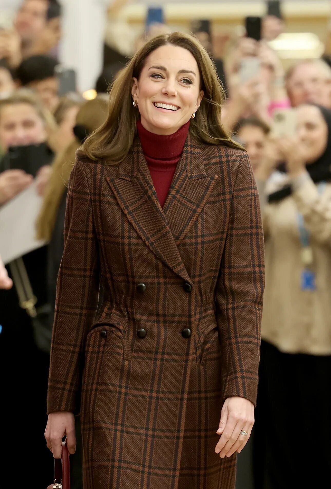 Catherine, Princess of Wales during a visit to The Royal Marsden Hospital on Jan. 14, 2025 in London, England.