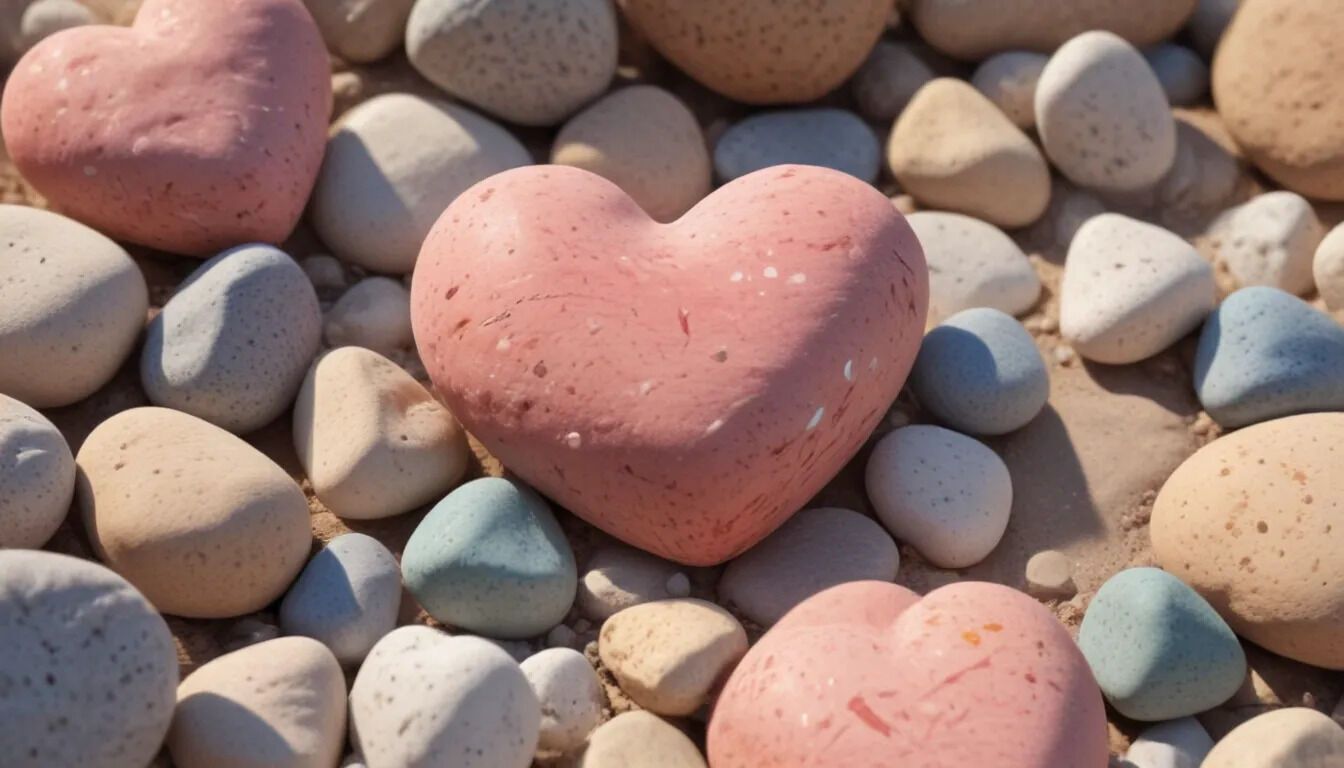 Heart-shaped rock