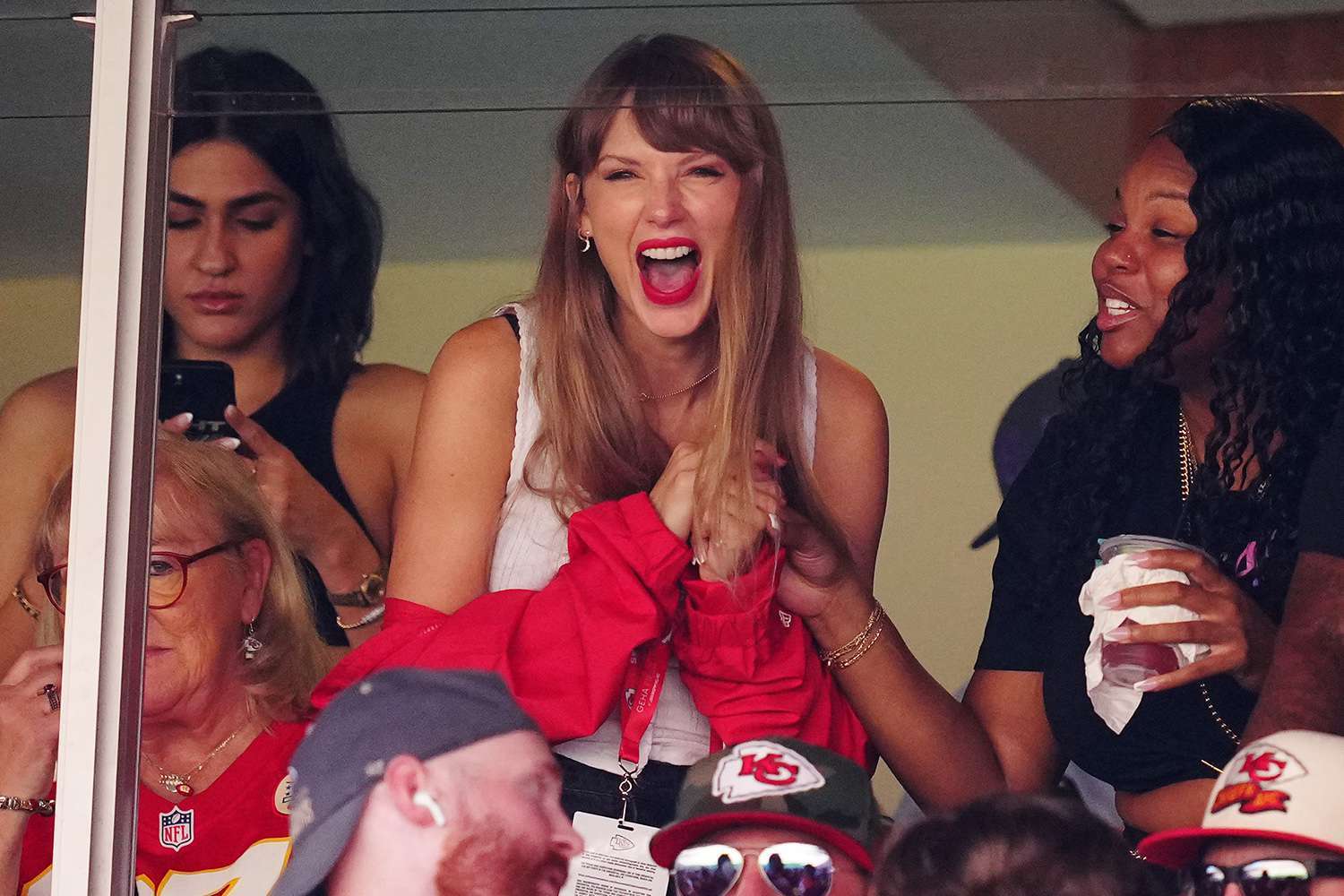 Taylor Swift at the Chiefs game