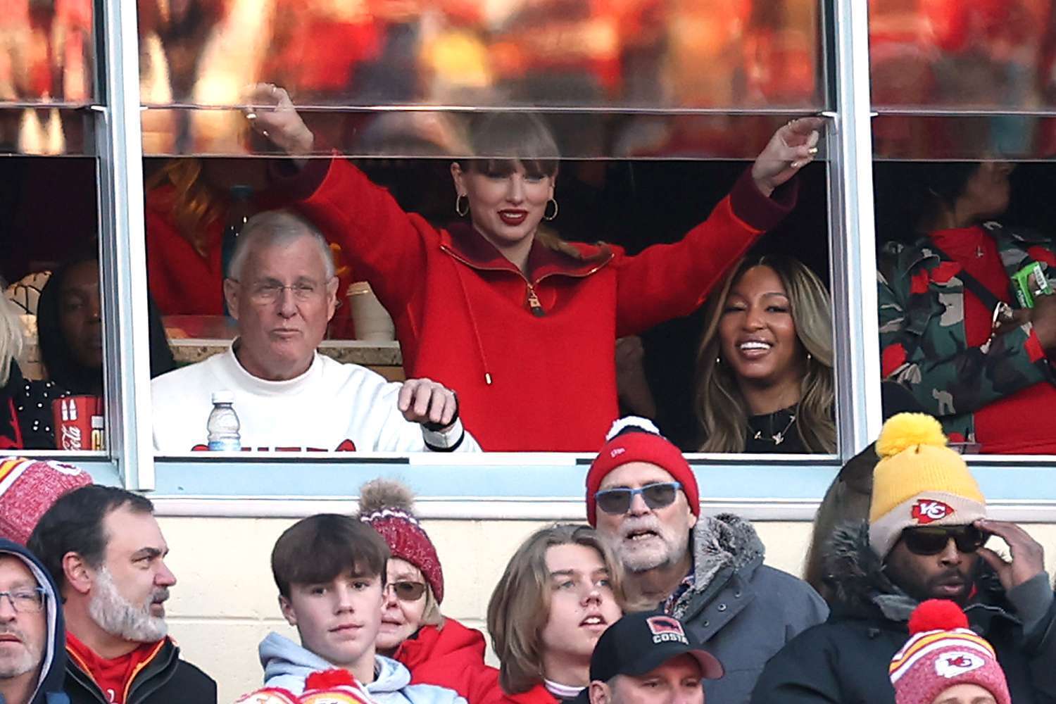 Taylor Swift at the Chiefs game