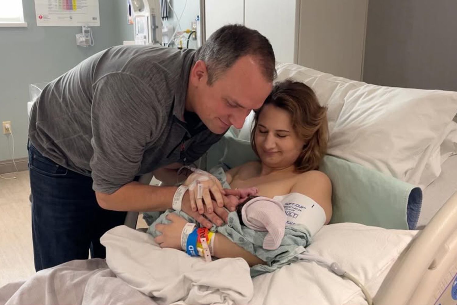 Gypsy-Rose Blanchard and Ken Urker with their new baby.