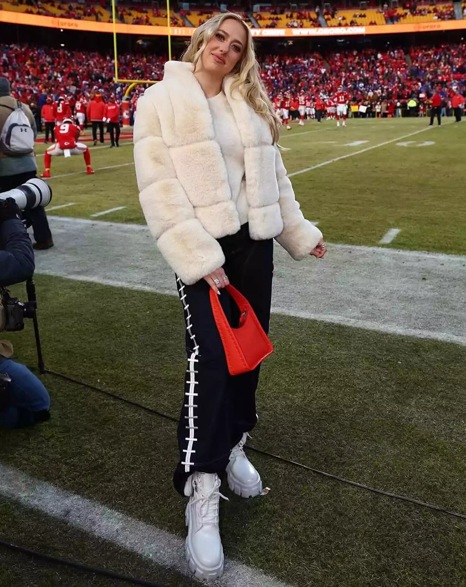 Brittany Mahomes, pictured after Kansas City Chiefs Win AFC Championship.