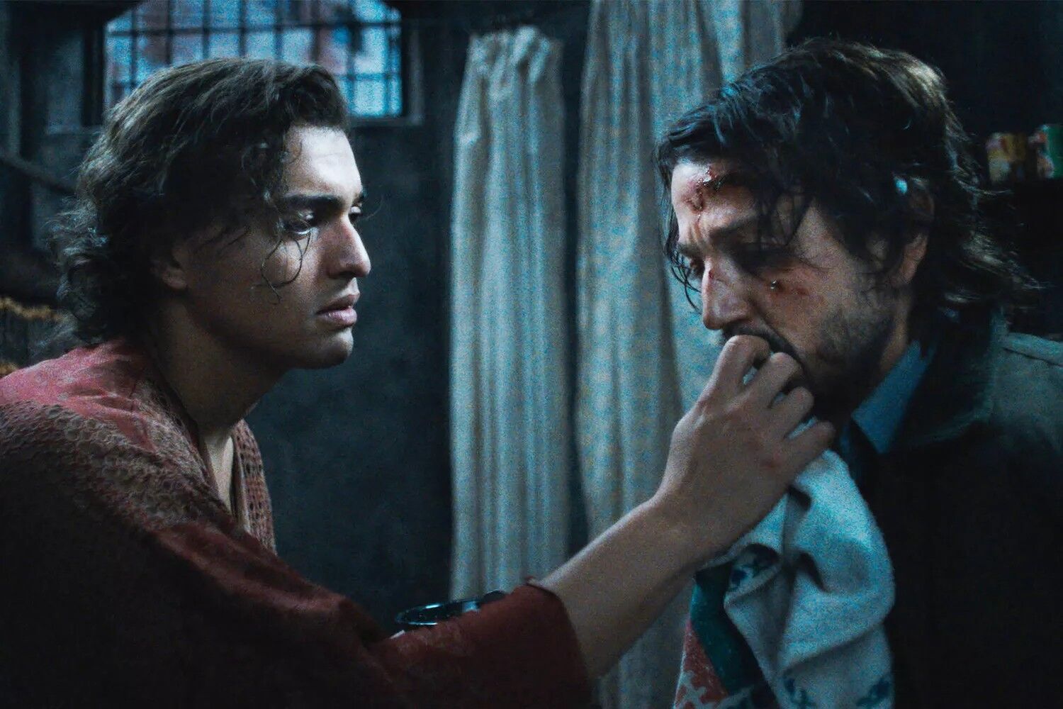 Tonatiuh and Diego Luna in "Kiss of the Spider Woman."