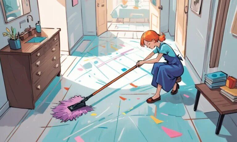 Spiritual meaning of mopping the floor